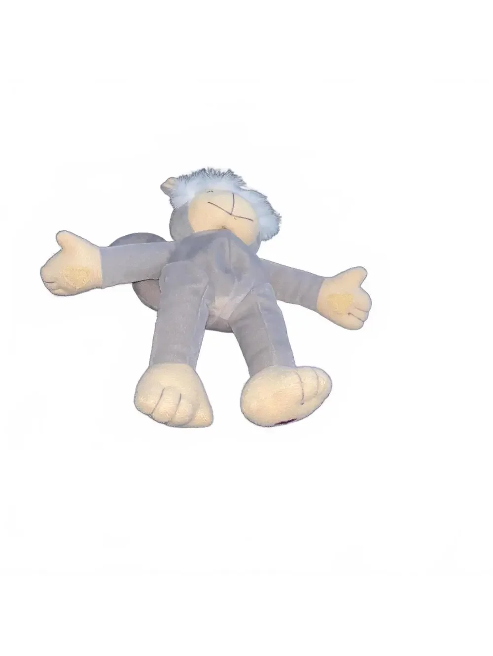 Precious Moments Tender Tails Gray Monkey Plush - Vintage 1998 - (8 inches)